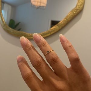 14k Sapphire Pinky ring